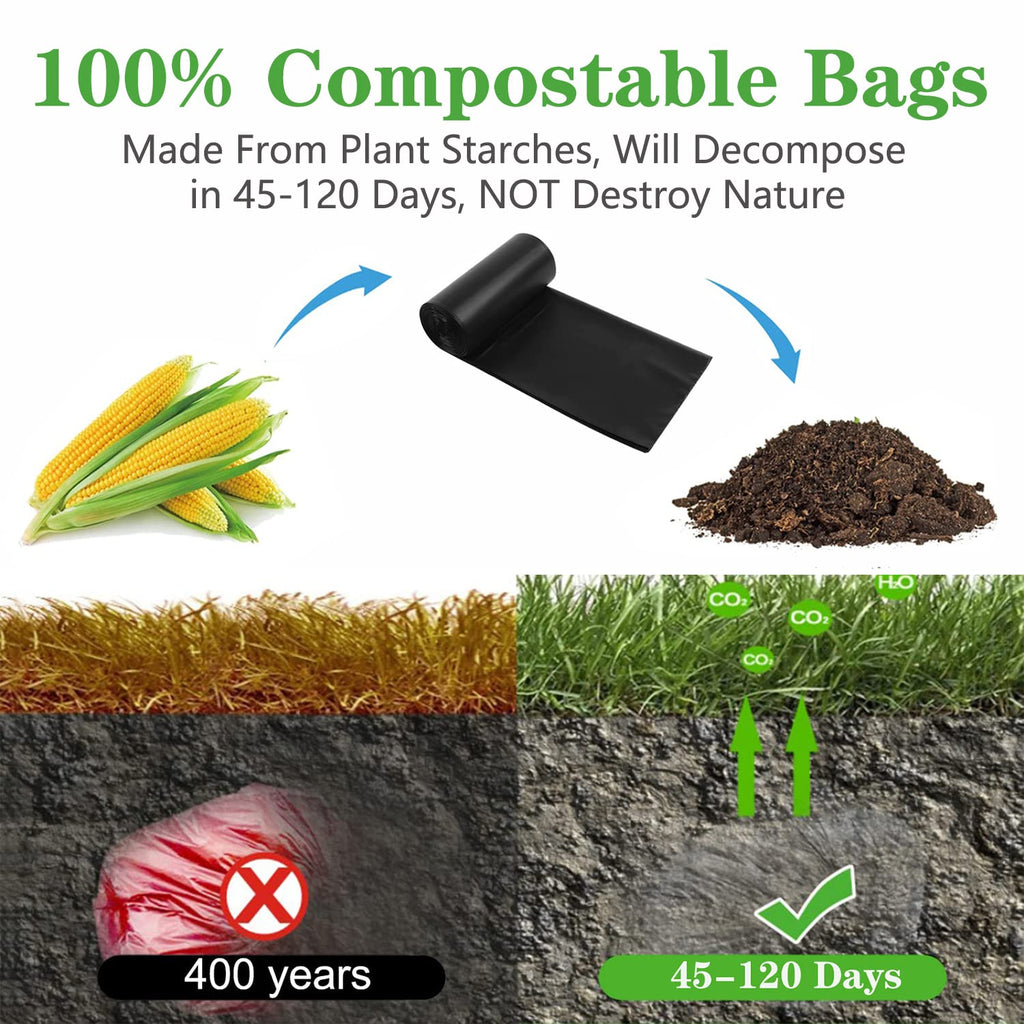 75Pcs Portable Toilet Bags, Taltbrex 8 Gallon Biodegradable Camping Toilet Bags For Portable Potty, Compostable Toilet Waste Bag