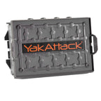Yakattack Tracpak Stackable Storage Box - Battleship Grey | Kayak Fishing Gear Storage | Fits Geartrac & Mightymount | Kayak Acc