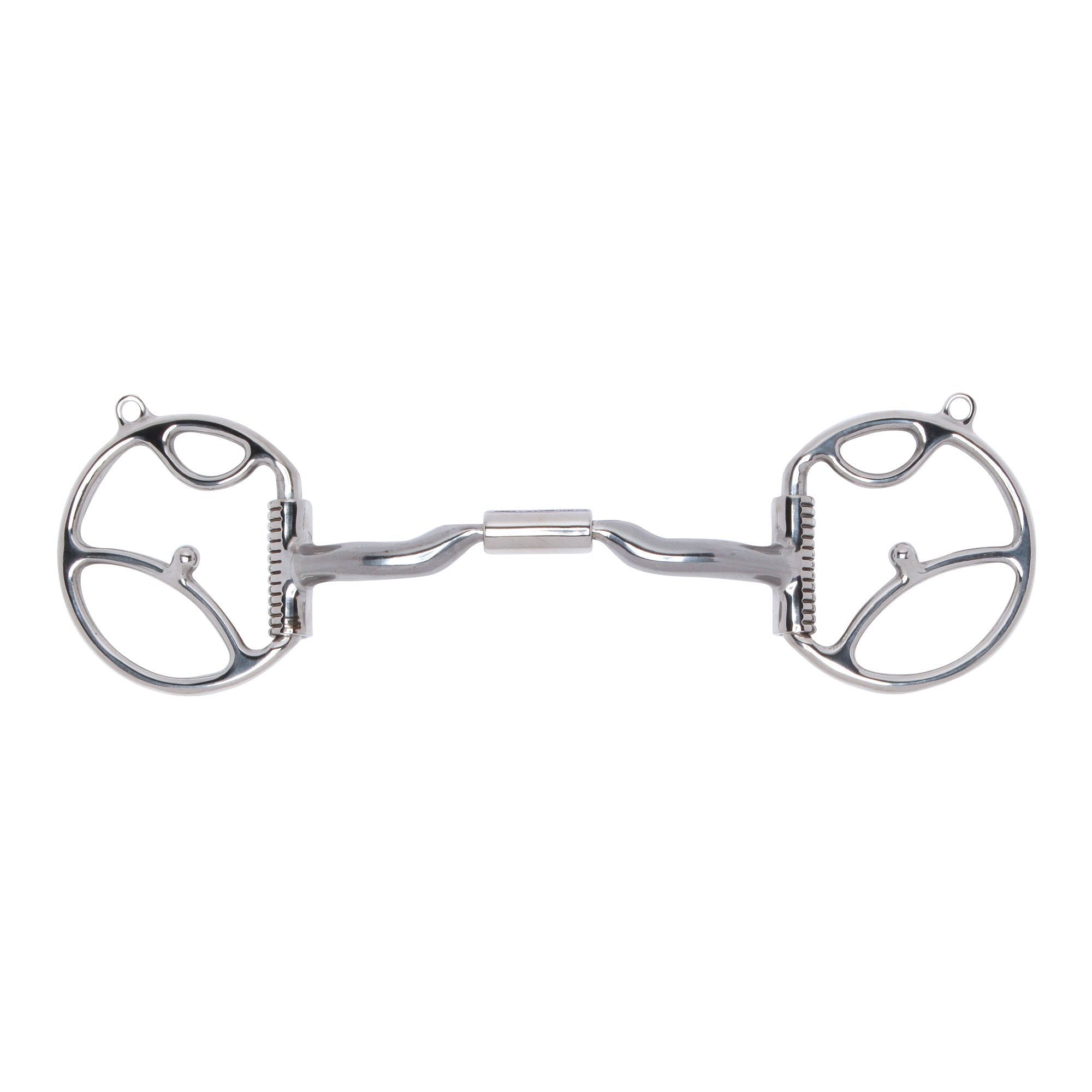 Myler Western Dee with 2 Hooks with Sweet Iron Low Port Comfort Snaffle
