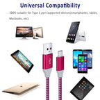 Pofesun 10Ft Usb C Cable, 3-Pack 10Ft Type C Charger Fast Charging, Usb A To Usb C Charger Cable Compatible With Samsung Galaxy