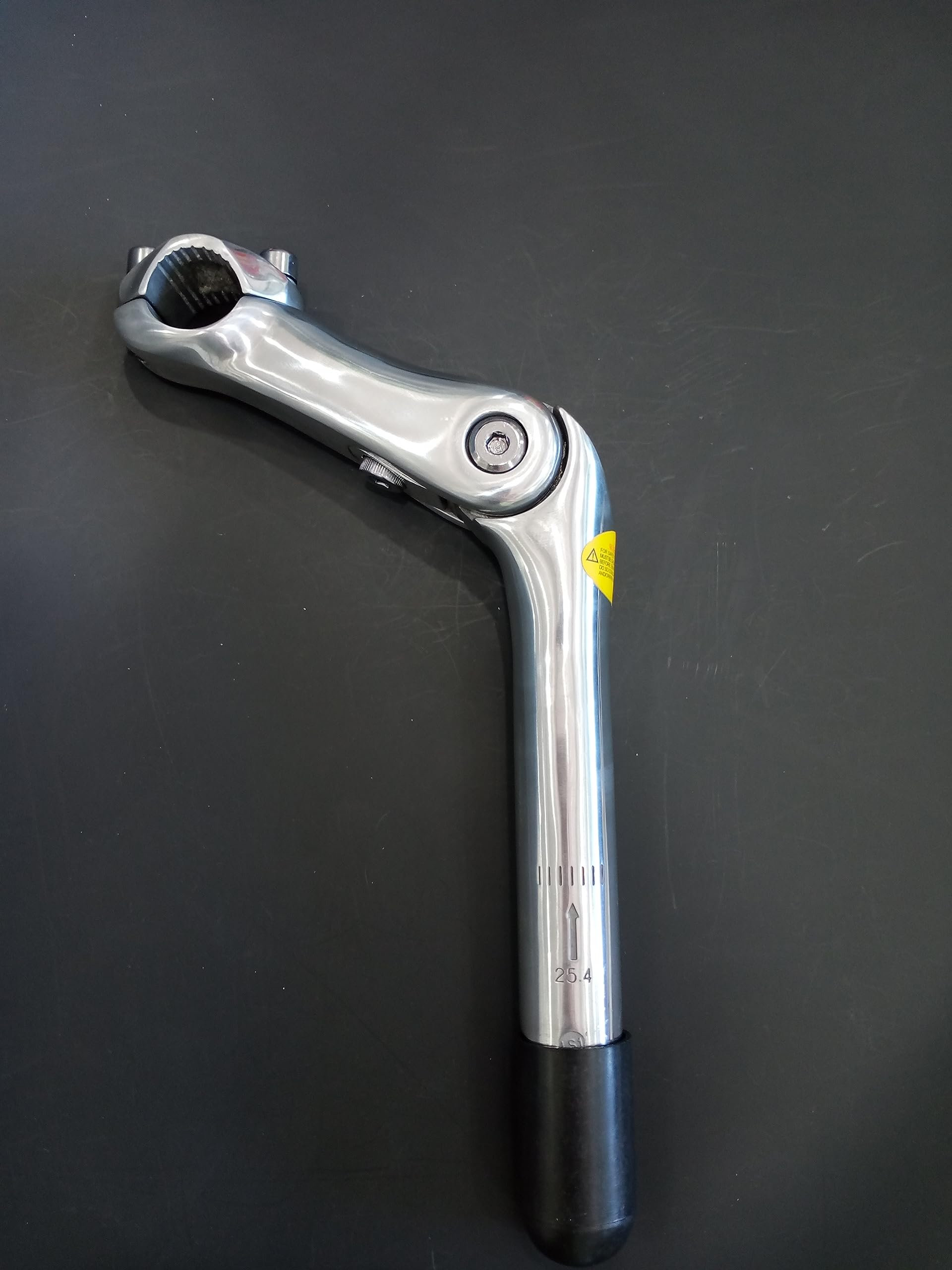 Donsp1986 Quill Stem Adjustable 25.4Mm, 22.2Mm Alloy Alum 110Mm -For Beach Cruisers, Mtb'S, And Gas Powered Bicycles- Silver (Si