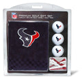 Team Golf Nfl Houston Texans Gift Set: Embroidered Golf Towel, 3 Golf Balls, And 14 Golf Tees 2-3/4'' Regulation, Tri-Fold Towel