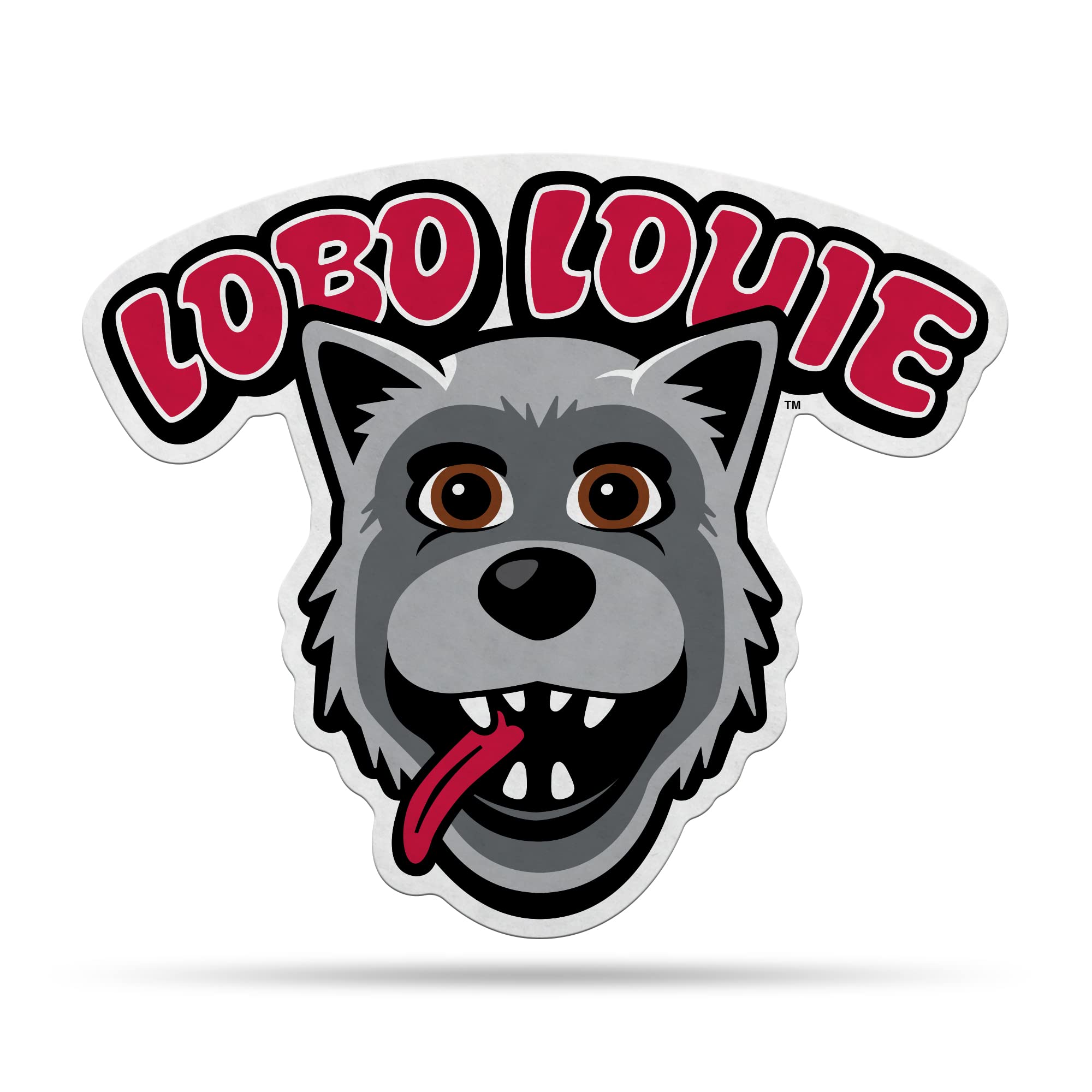 Rico Industries Ncaa New Mexico Lobos Mascot Shape Cut Pennant - Home And Living Room D  Cor - Soft Felt Ez To Hang