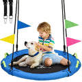 HeyZoo Tree Swing, Saucer Flying Swing 40 Inch for Kids, 900lbs Weight Capacity, with Adjustable Hanging Straps, for Backyard an