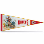 Rico Industries Nfl Football Kansas City Chiefs ''The Fan'' By Gary Patterson 12'' X 30'' Felt Wall D  Cor Pennant - Great For H