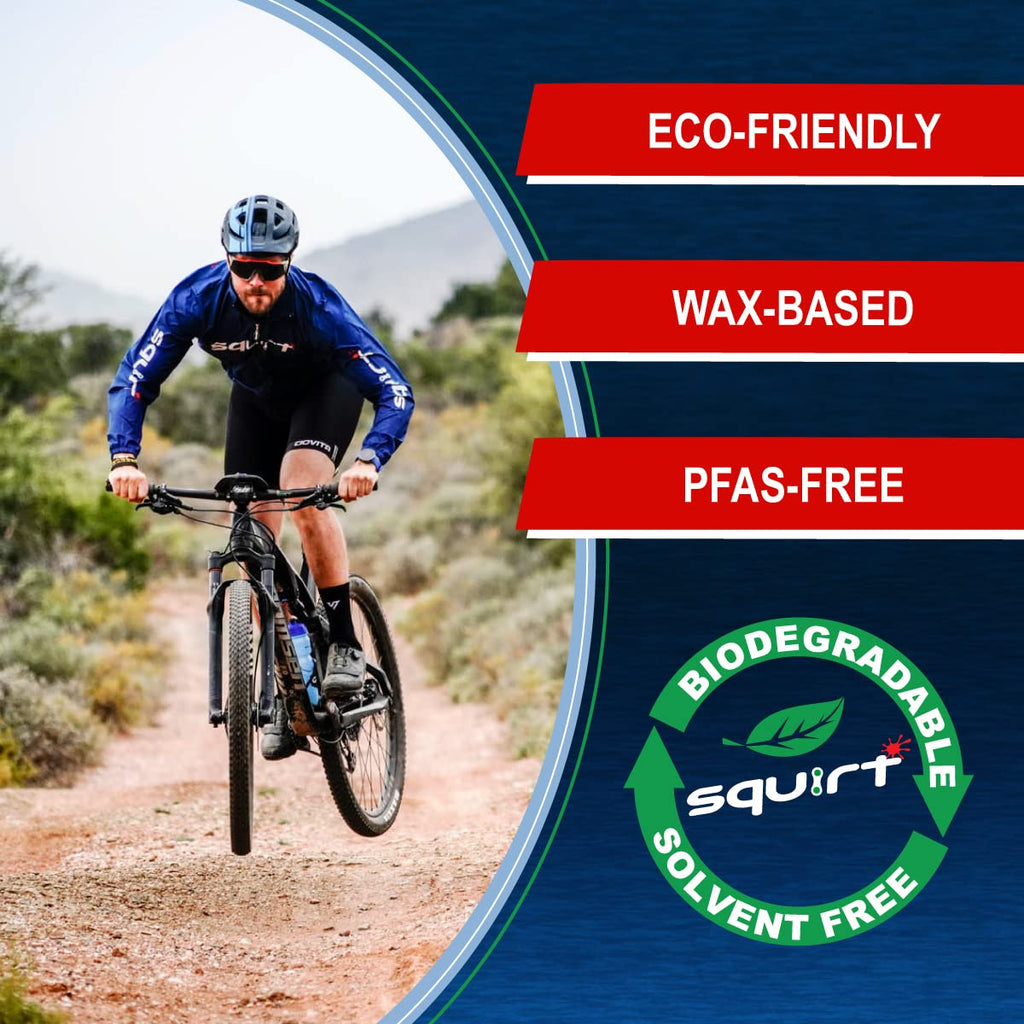 Squirt Chain Lube For Bikes 1 Pack (20 Oz) - Long-Lasting Lube For All Bike Chains - All-Weather Dry Chain Lube - Bike Lubricant