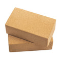 Kavi Cork Yoga Block, Set Of 2, High Density, NonSlippery, Light Weight, OdourResistant And Moisture Proof, Size 9 X 5 X 3 In