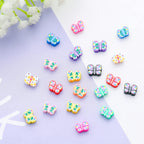 100Pcs Colorful Butterfly Polymer Clay 10Mm Spacer Beads For Women Girls Jewelry Making Diy Bracelet Necklace Hair Clip (Butterf