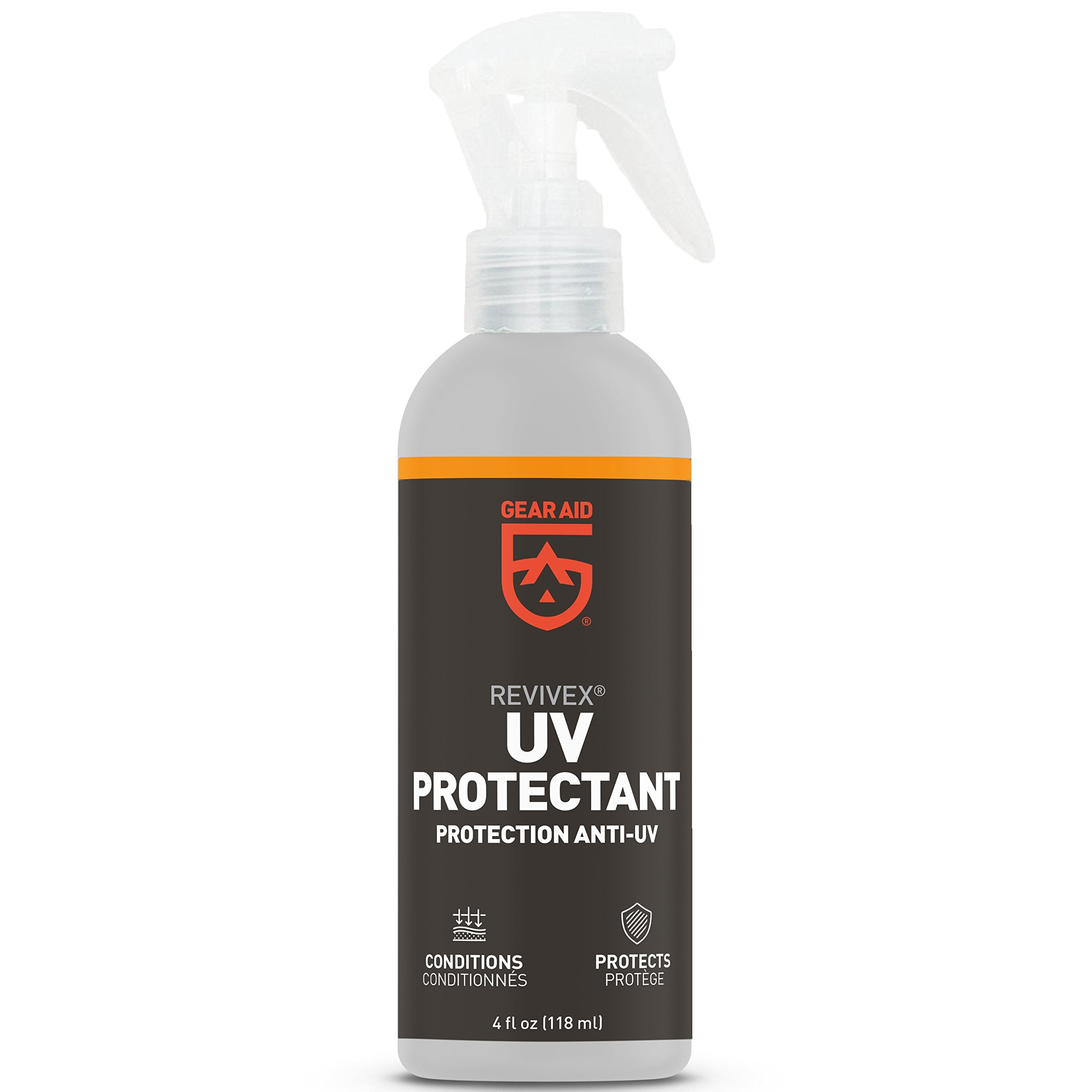 GEAR AID UV Protectant and Conditioner Spray, Apply to Outdoor Gear Made of Plastic, Vinyl, Neoprene such as Tents, Boat Covers,