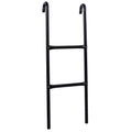 Serenelife Outdoor Trampoline Access Safety Ladder - 2 Step Weather Resistant Galvanized Steel Trampoline Climbing Ladder - For 