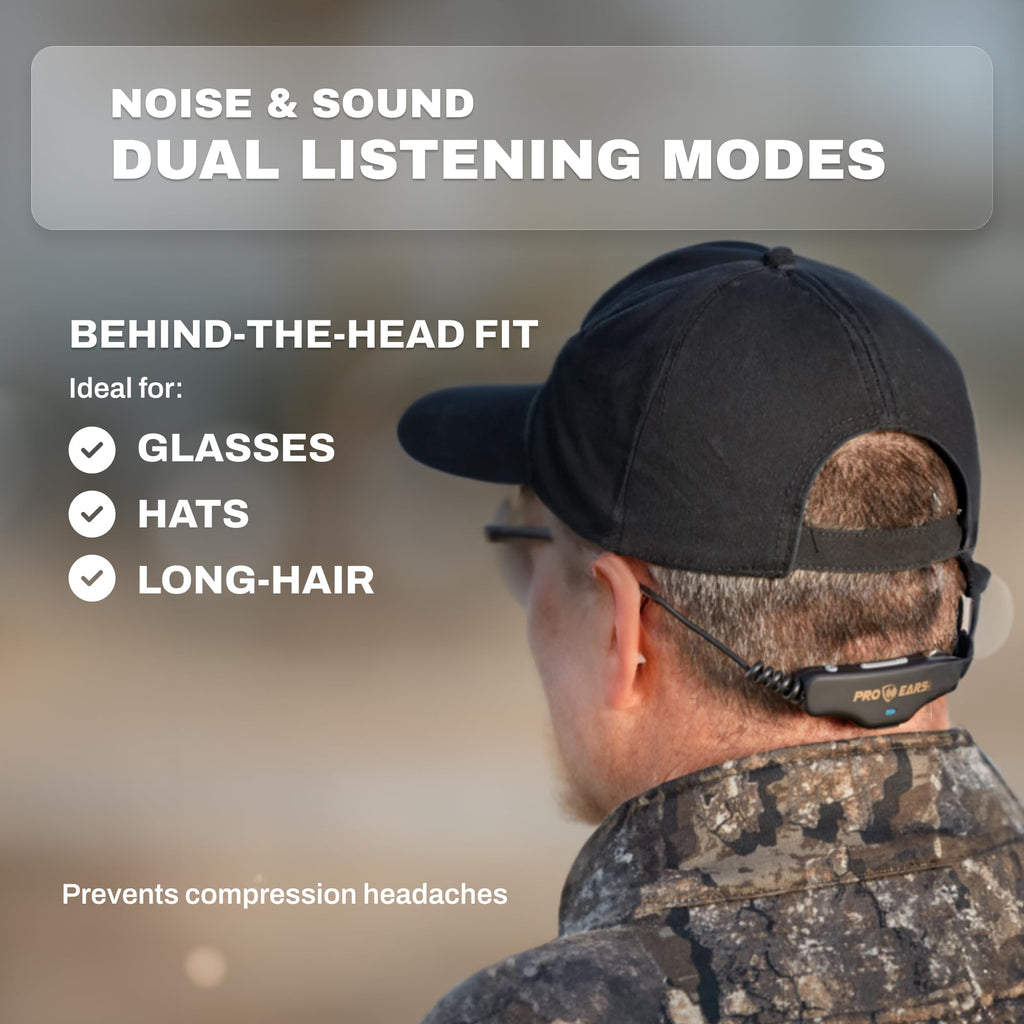 Pro Ears Stealth 28 Htbt, Advanced Bluetooth Ear Protection, 28 Db Noise Reduction, Custom Comfort Fit, 15-Hr Battery Life, For