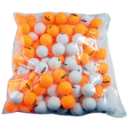 Franklin Sports Ping Pong Balls - Bulk Pack Of Official Size + Weight 40Mm Table Tennis Balls - White + Orange - One Star Profes
