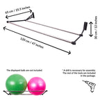 Exercise Ball Holder  Organize Your Space  Wall Mounted Ball Rack  Yoga Ball Holder  Exercise Ball Wall Mount  Fitness Ball Rack