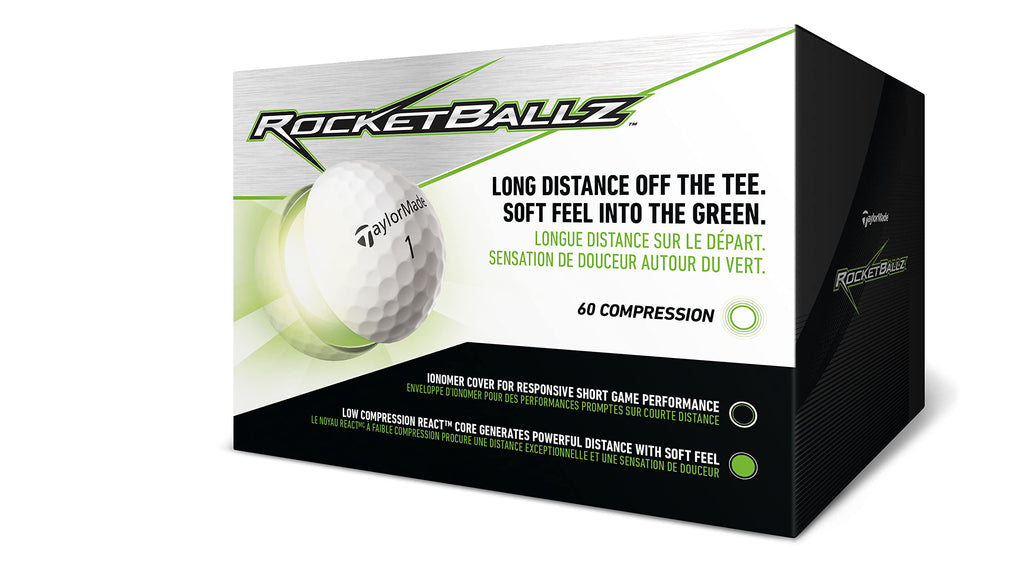 Taylor Made Unisexs Tm19 Rocketballz 36 Pack Golf Ball, White, One Size