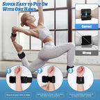 BECOJADDE Ankle Weights Set of 2 (1 lb Each) Adjustable Wrist Weights for Women Men Wearable Arm Leg Weight for Pilates, Running