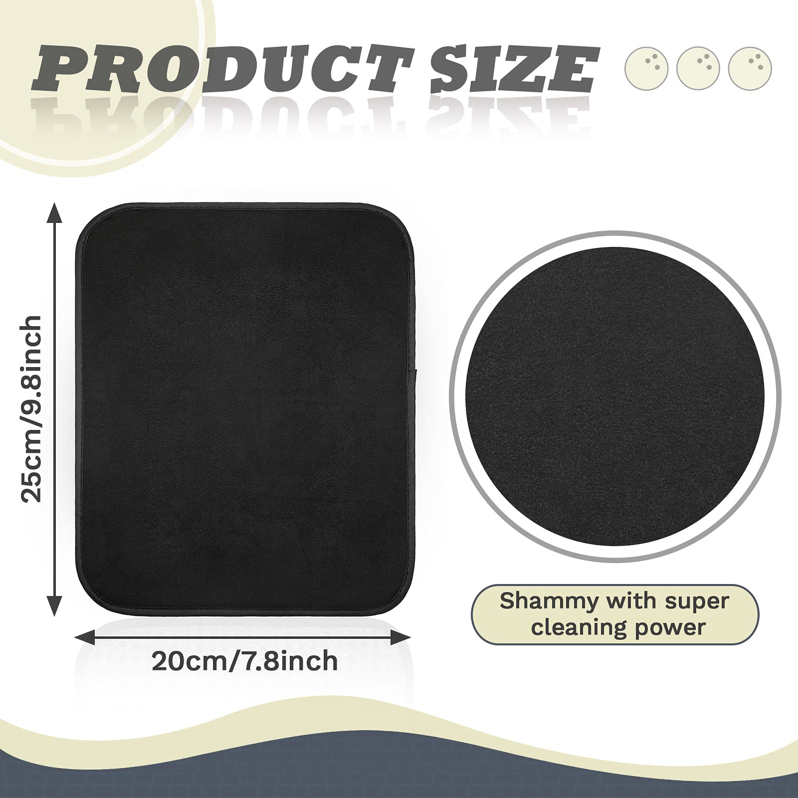 2 Pieces Bowling Accessories Bowling Towel Microfiber Bowling Towels To Wipe Off Ball Bowling Pad Towel With Easy Grip Shammy Bo