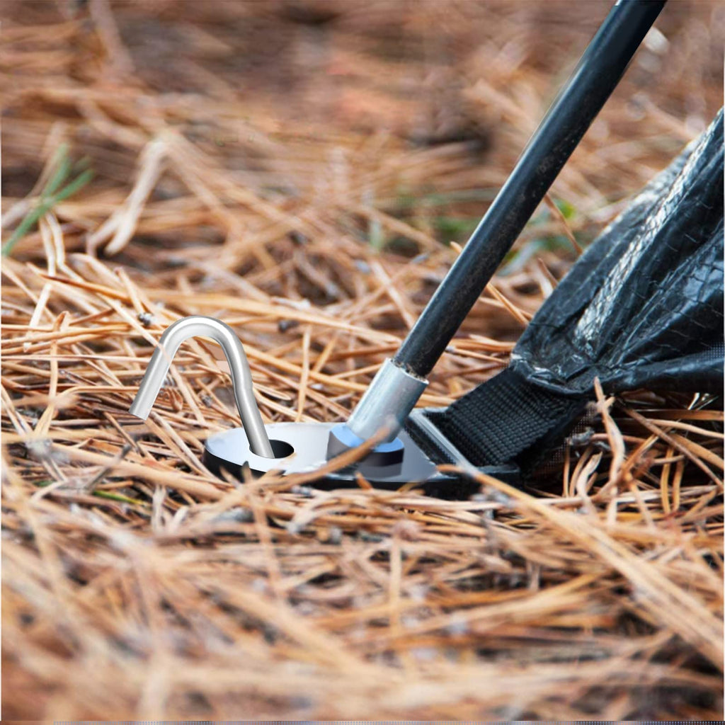 9 Inch Tent Stake Yard Inflatable Stakes Metal Tent Pegs Heavy Duty Ground Stake Fence Hooks Camping Spikes For Canopies, Tarp A