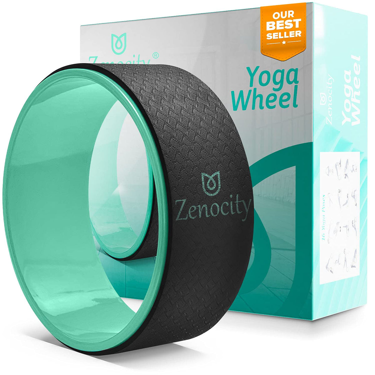 Yoga Prop Wheel  The Best Balance Accessory for Stretching | Posture Fit Padding Technology Keeps You Comfortable & Stable Whil