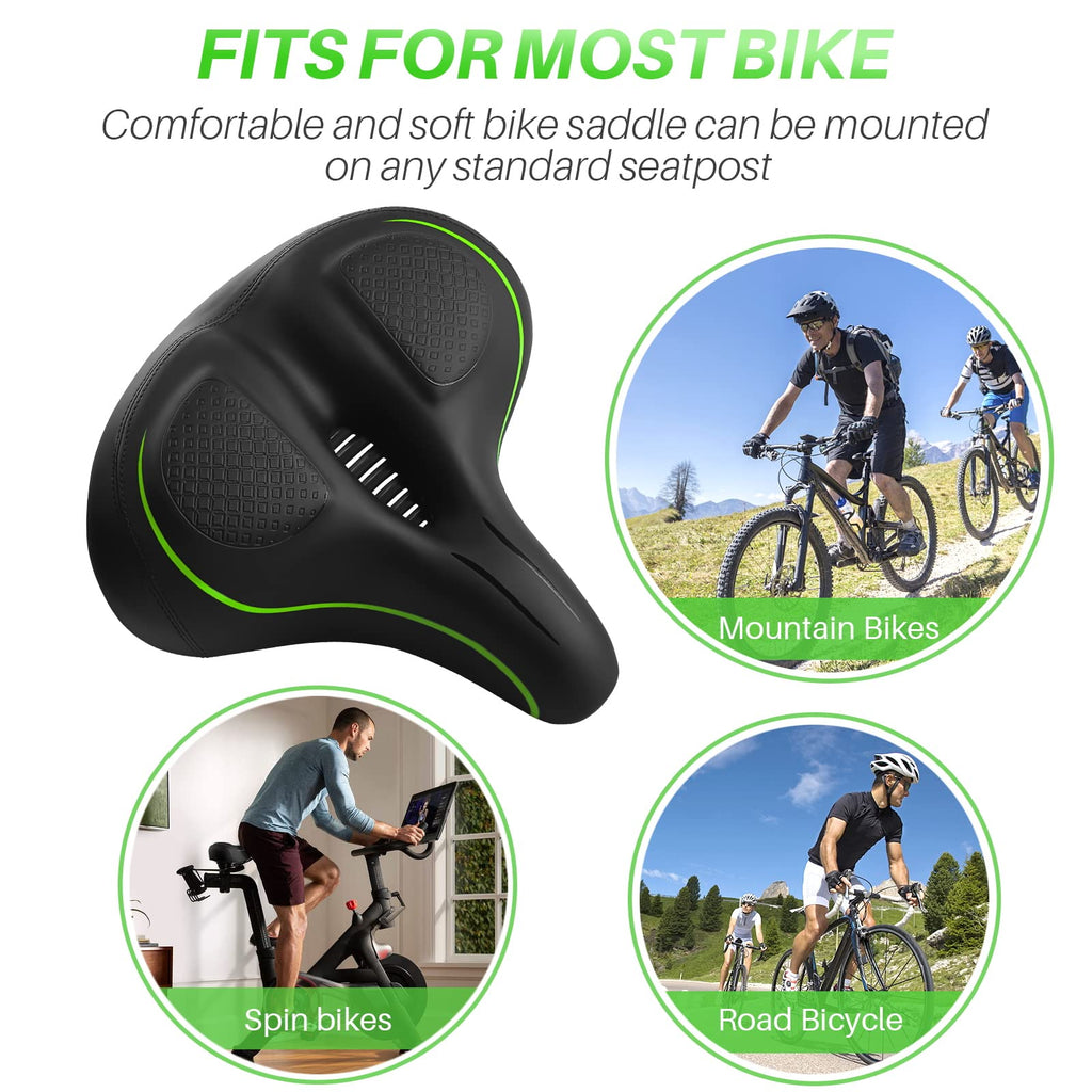 Oversized Bike Seat For Peloton Bike & Bike+, Comfort Seat Cushion Compatible With Peloton, Spin Bike, Road Or Exercise Bikes, B