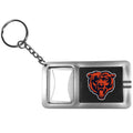 NFL Siskiyou Sports Fan Shop Chicago Bears Flashlight Key Chain with Bottle Opener One Size Black