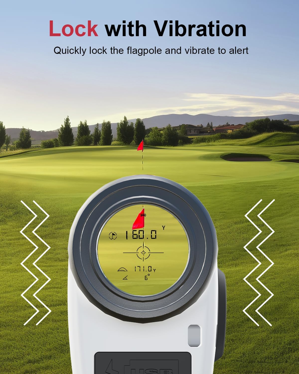 Deason Golf Rangefinder With Slope, 1,300 Yards Laser Range Finder Golf For Tournament, High Accuracy,7X Magnification, Continuo