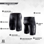 Triathlon Wetsuit Buoyancy Shorts - Synergy Mens Epicspeed Neoprene Shorts For Open Water Swimming (S)