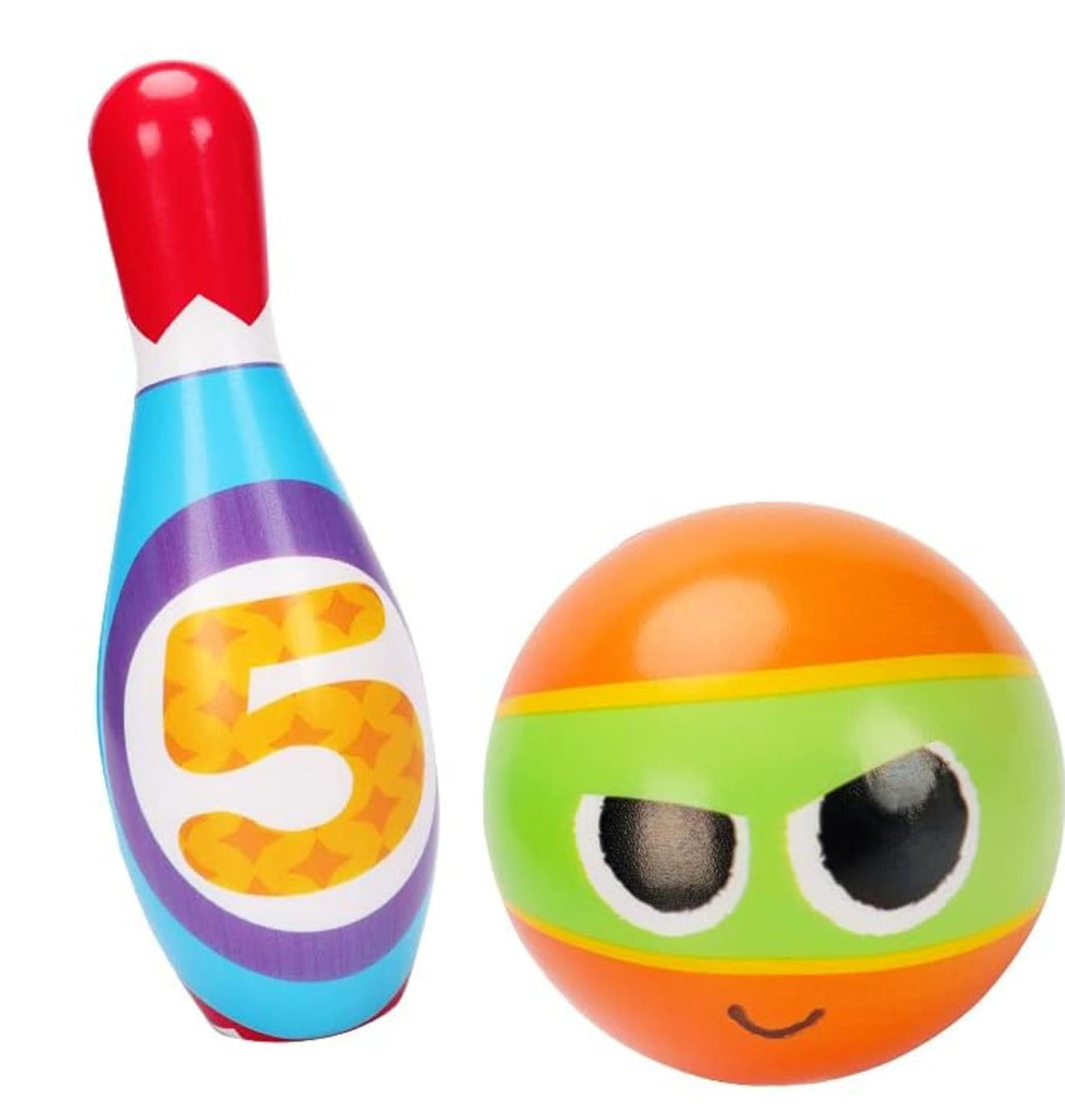 Toyvelt Kids Bowling Set - With 10 Bowling Pins & 2 Balls - Educational Early Development Indoor & Outdoor Games Set - For Toddl
