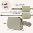 Vorolo Fanny Pack Christmas Gift For Women And Men Crossbody Bag Belt Bag Bum Bag With Adjustable Strap For Sportsblack+Wood Gre