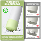 Diumepo Silicone Boot for Owala 32 oz Water Bottle, Anti-Slip Protective Sleeve, Boot Bottom Base (Green)