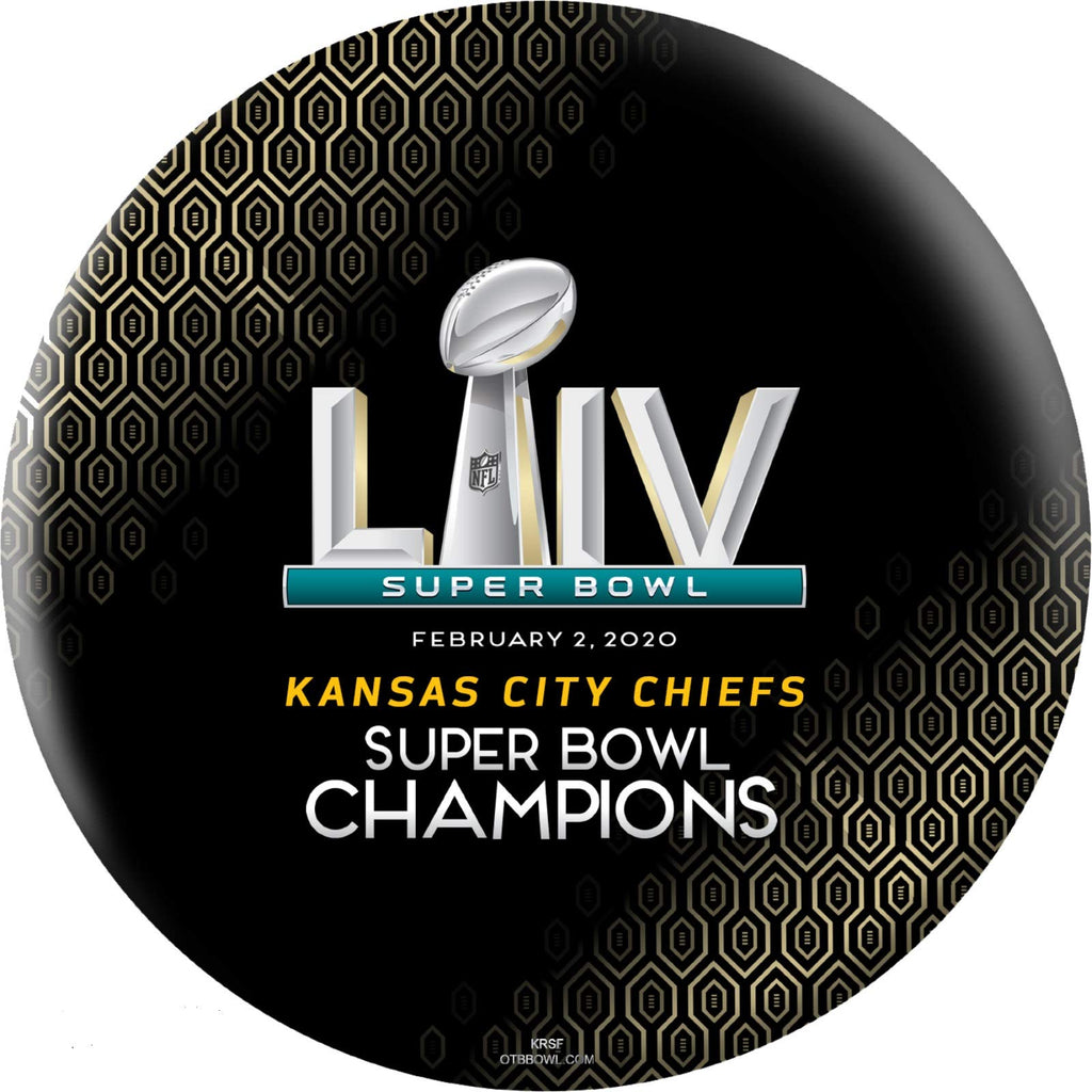 Strikeforce Bowling Officially Licensed Nfl Super Bowl Liv Champs Kansas City Chiefs Black Undrilled Bowling Ball (14)