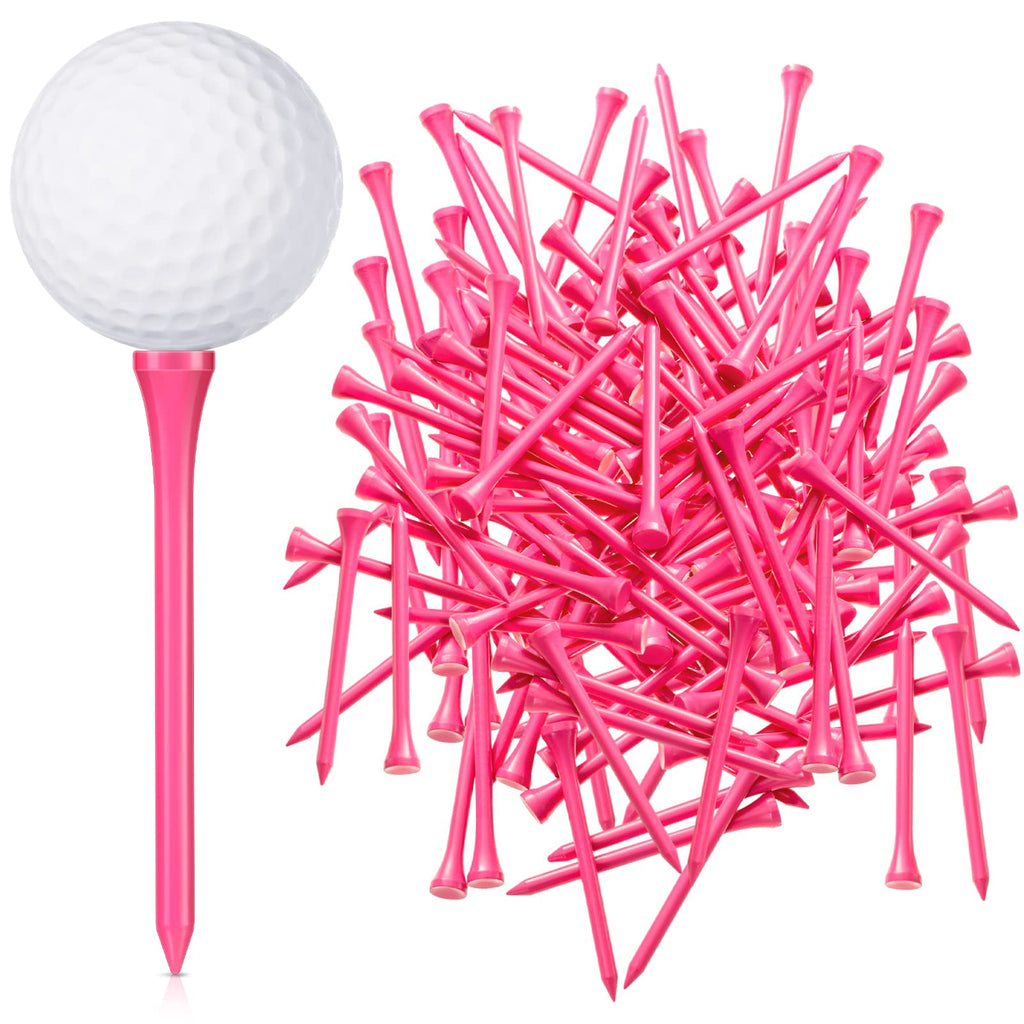 Jenaai 200 Pcs Golf Tees Bamboo Golf Tees Professional Golf Tees Bulk For Women Girls Golf Club Accessories (3-1/4 Inch,)