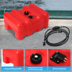 Peakpursuit Marine Tank, 12 Gallon Marine Portable Tank Outboard Marine Boat Tank With Line, I-Shaped Handle, Easy To Carry
