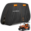 NEVERLAND Golf Cart Cover 2 Passenger, Heavy Duty 420D Golf Cart Covers, Waterproof Club Car Golf Cart Cover with Zipper Doors C