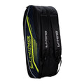LiNing Hot Shot Triple Zipper Polyester Badminton Kit Bag (Black/DK Barney) | Easy  Access Compartments | Spacious | Unisex