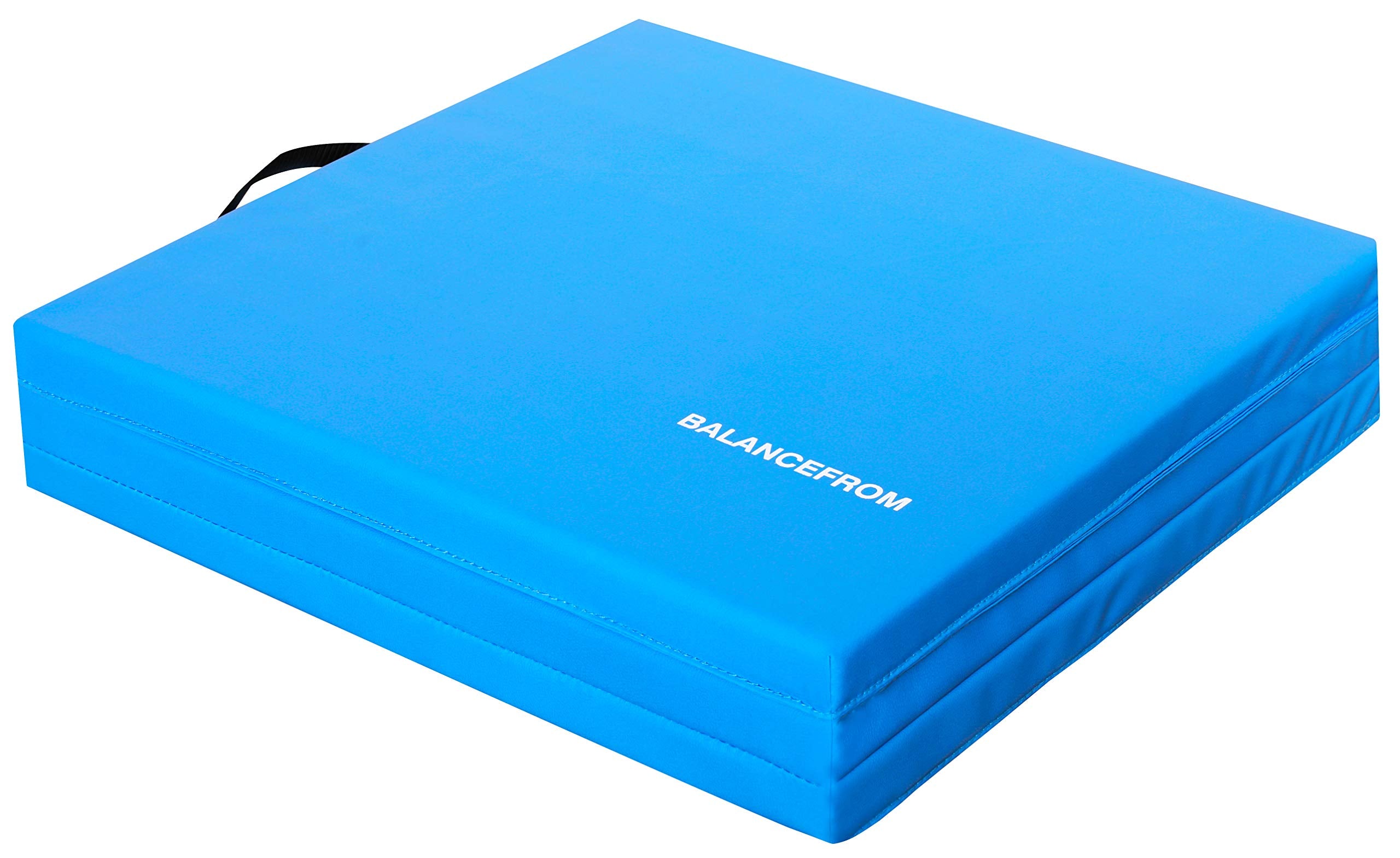 Balancefrom Three Fold Folding Exercise Mat With Carrying Handles For Mma, Gymnastics And Home Gym Protective Flooring, 15-Inch