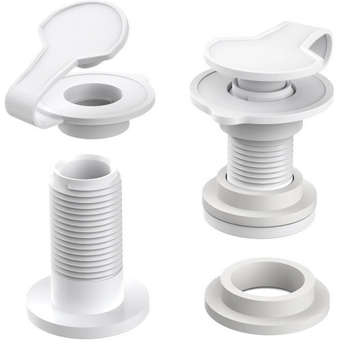 2 Pack 1.5    Cooler Drain Plug Replacement Kit for Coleman Xtreme - Exact Fit, No Leaks, Cap + Shaft + Gasket Included