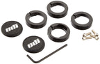 Odi Lock Jaw Bicycle Grip Lock-On Clamps With Caps (Black)
