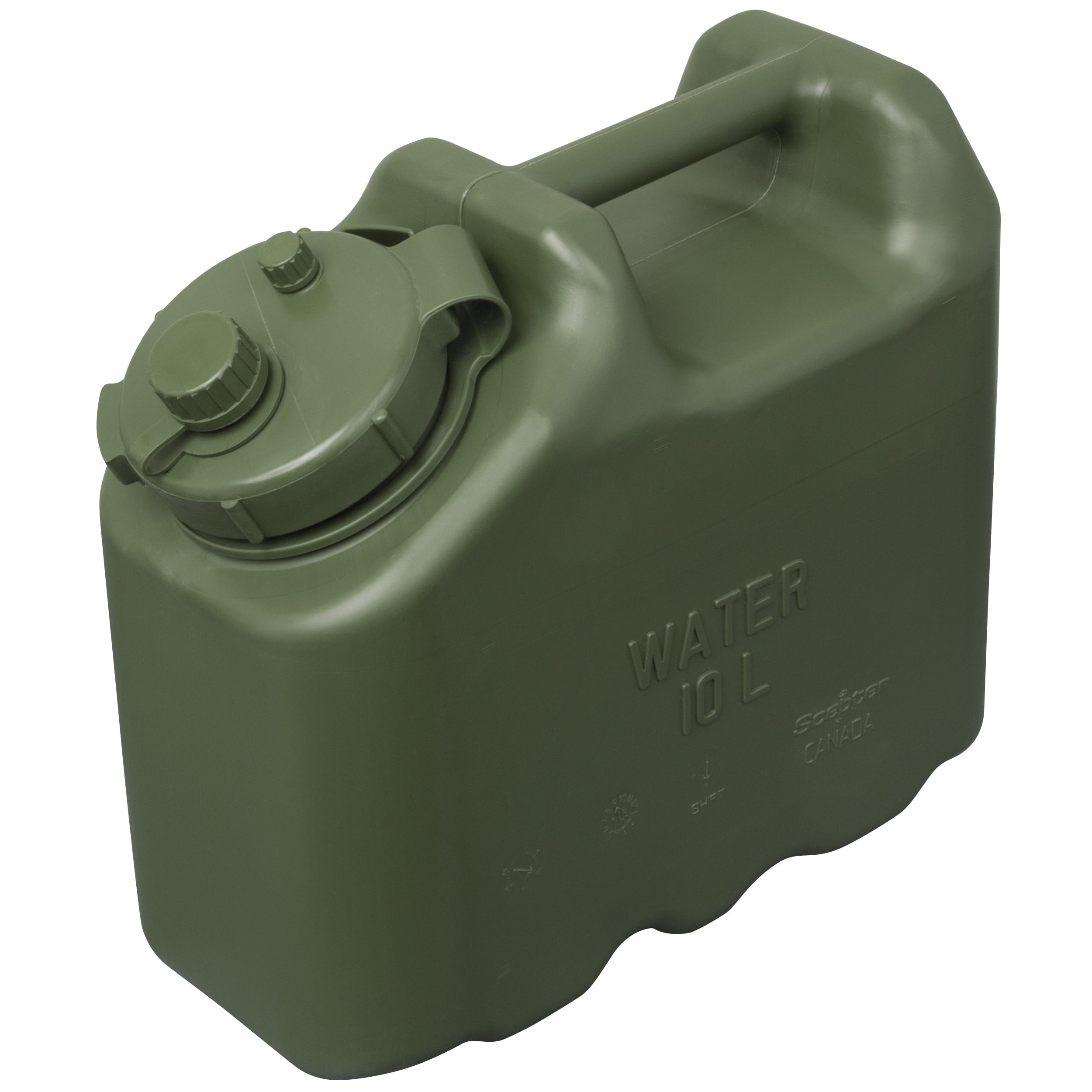 Scepter 2.5 Gallon True Military Bpa Free Water Container, Food Grade Water Jug For Camping And Emergency Storage, Green