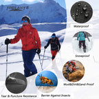 Frelaxy Leg Gaiters 100% Waterproof Hiking Gaiters, Hunting Gaiters With Upgraded Rubber Foot Strap, Adjustable Snow Boot Gaiter