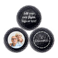 GBM Black Custom Golf Balls Personalized Golf Balls - Add Photo Logo or Text for Parties, Events & Short Game Play, Great Gifts 