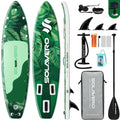 SOLAVERO 11  Inflatable Stand Up Paddle Board, Blow Up Paddle Board with SUP Accessories Suitable for Sea and Lakes, 2+1Family 