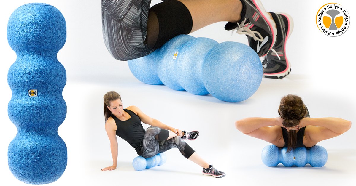 Rollga Foam Roller For Flexibility, Muscle Recovery, Back & Neck Massage, Exercise, Medium Density Foam - 18