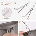 Atiap Titanium Canteen Mess Kit With Folding Handle Hanging Ring Ultralight Portable For Lunch Outdoor Camping Hiking