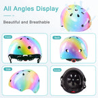 Toddler Helmet, Bienbee Kids Bike Helmet Skateboard Helmets For Bicycle Balance Bike Scooter For Girls Kids Age 3-5-8 Years Rain
