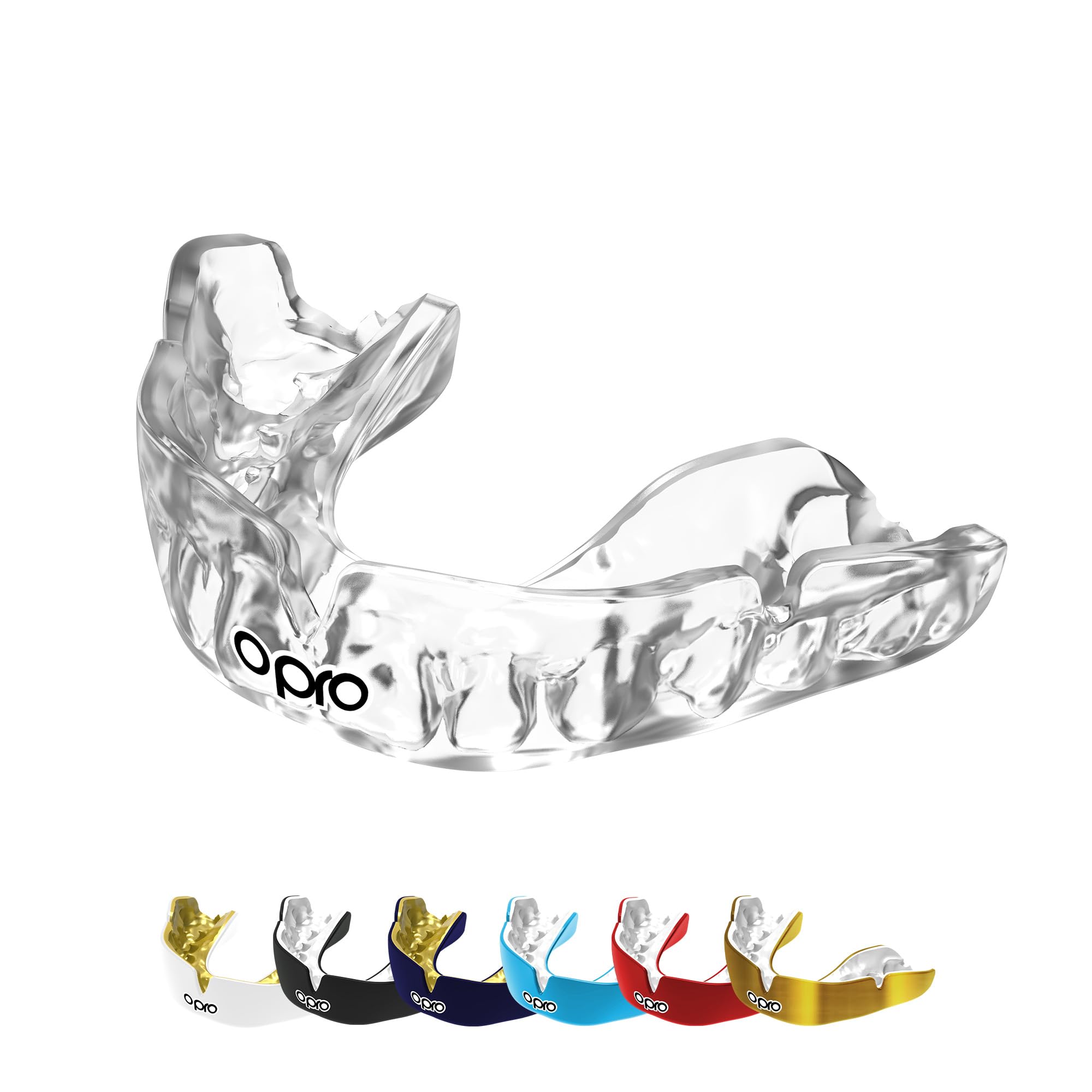 Opro Instant Custom-Fit Mouth Guard, Dentist Mouthguard, Revolutionary Fitting Technology For Ultimate Comfort, Protection & Fit