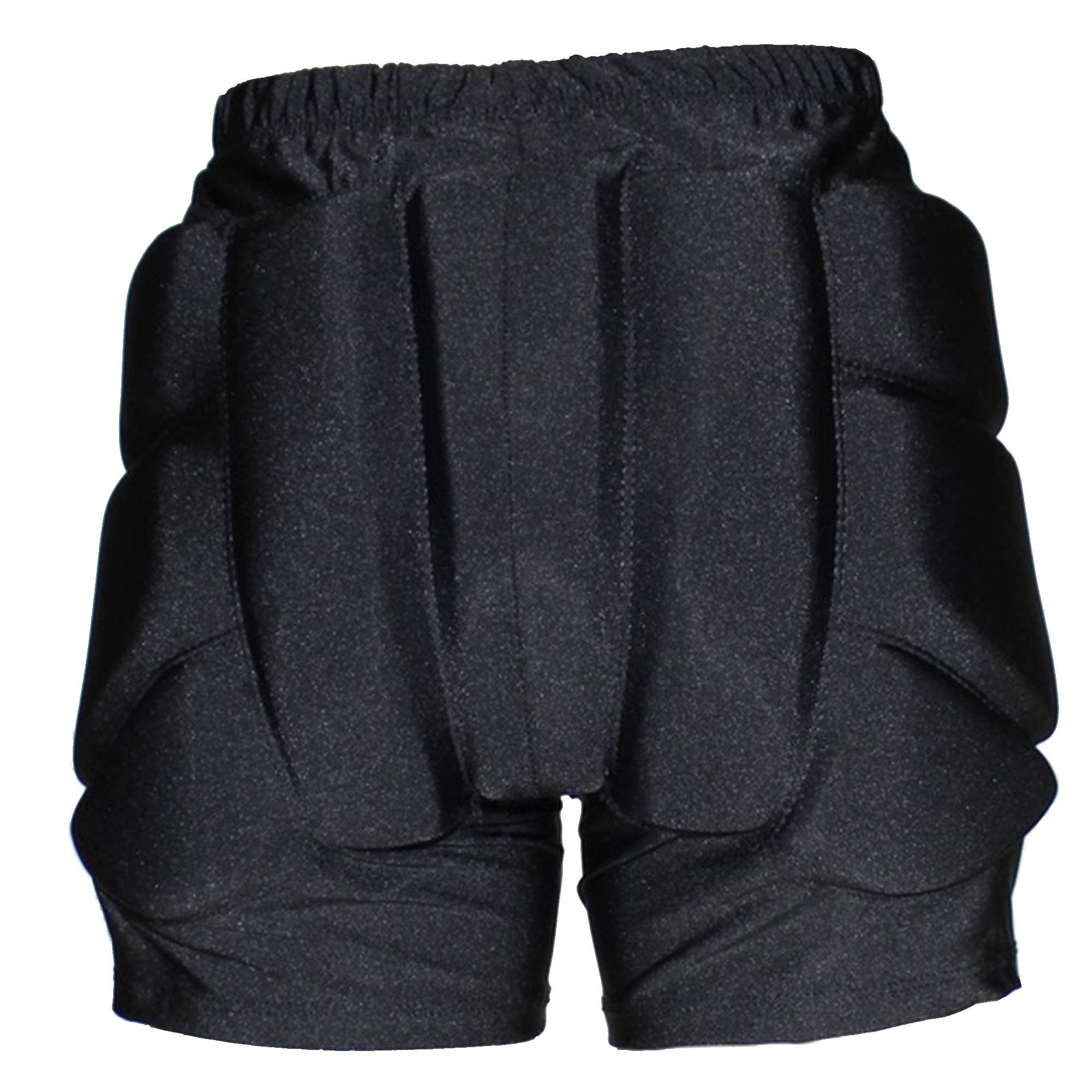 Crs Cross Padded Figure Skating Shorts - Crash Pads Shorts For Butt, Hips, And Tailbone (Youth Large Black)