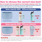 Heyskay 2Pcs Silicone Boot For Owala Flask Water Bottle 40Oz Anti-Slip Protective Sleeve For Owala Twist,Freesip And Flip Stainl