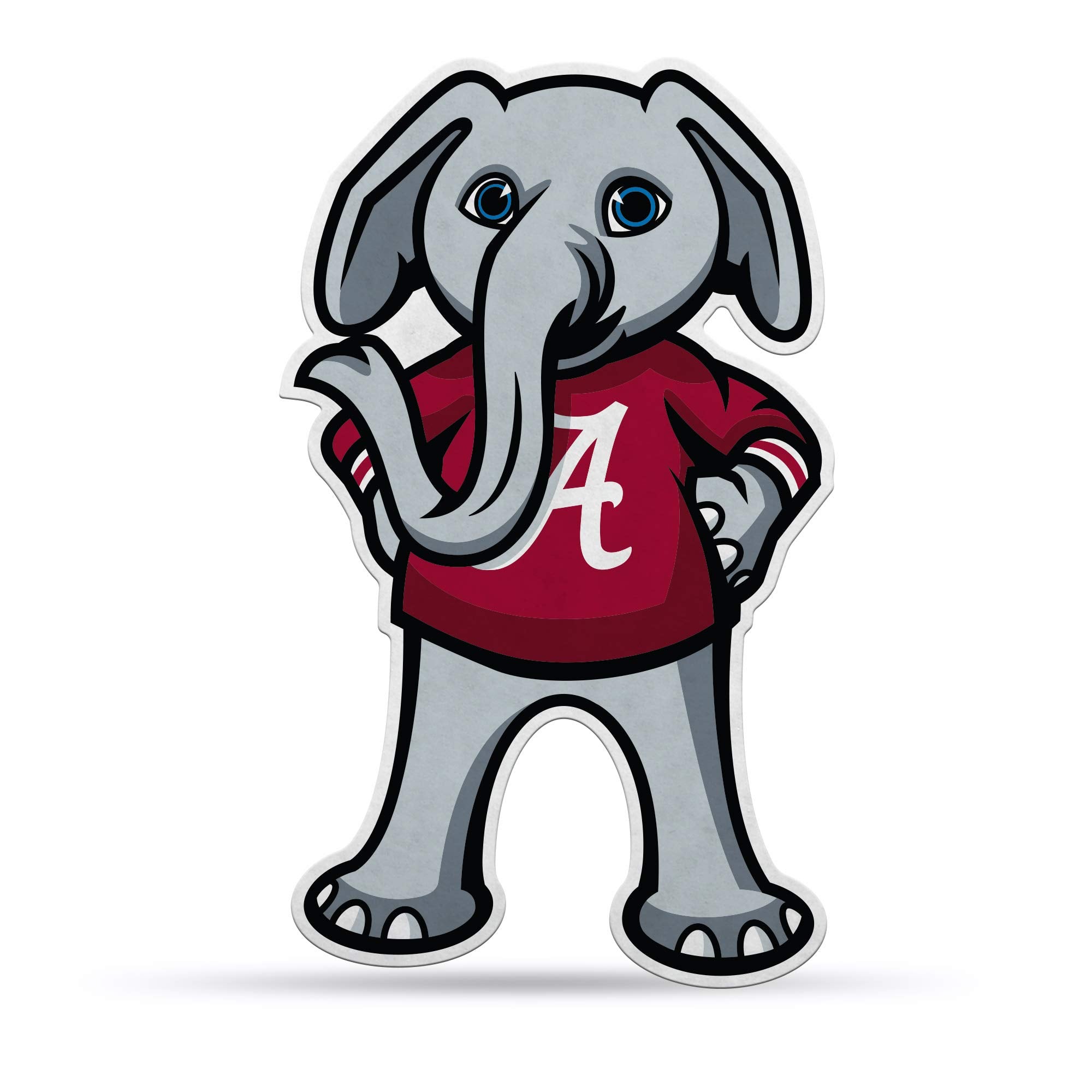 Rico Industries Ncaa Alabama Crimson Tide Mascot Shape Cut Pennant - Home And Living Room D  Cor - Soft Felt Ez To Hang, 18X0.10