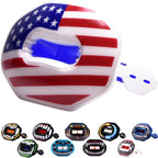 Oral Mart Usa Flag Football Mouth Guard - Lip Guard Mouthpiece  Lip Protector Mouthguard (Detachable Strap Included)