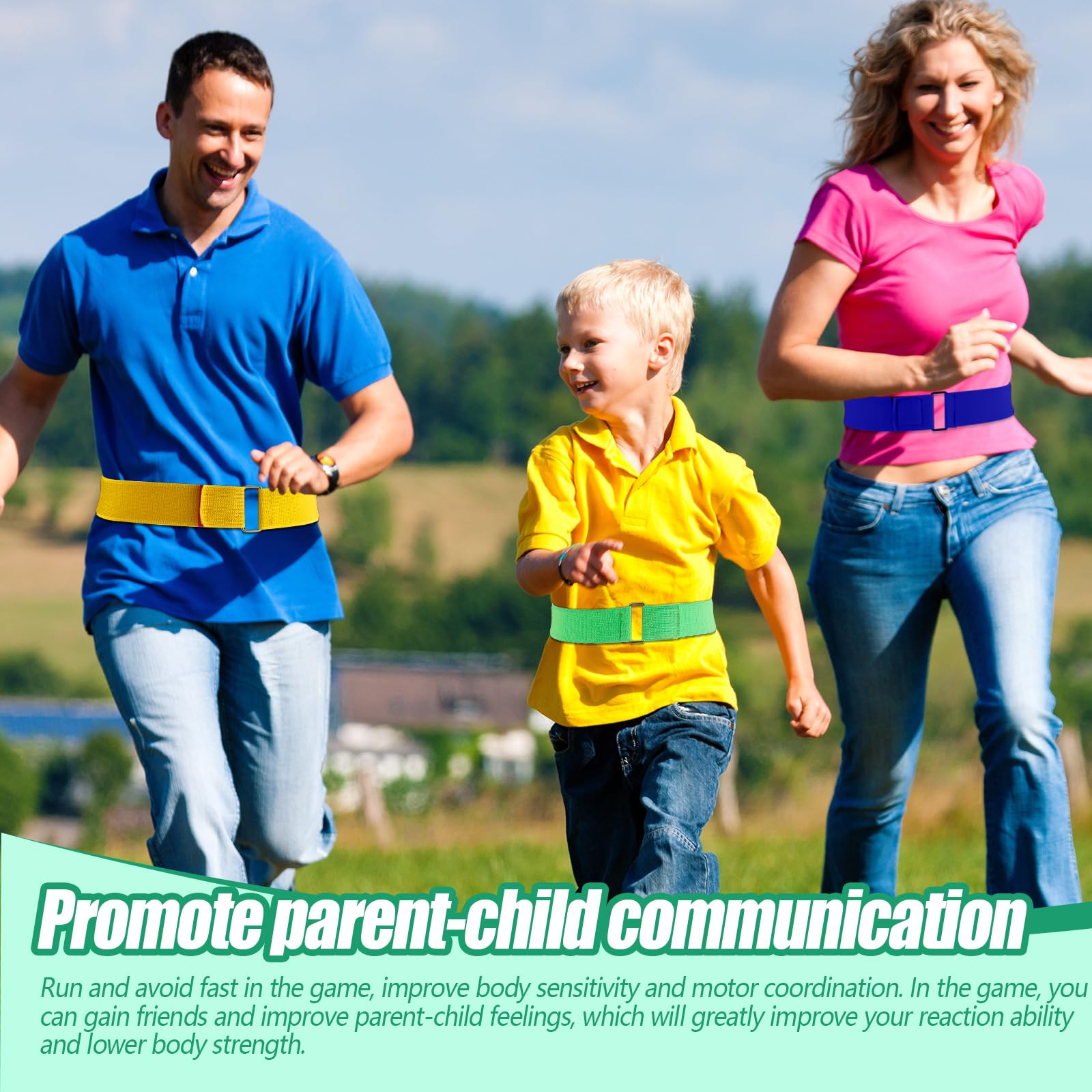 Wettarn 8 Pcs Catch Tail Game Belt Set Field Day Games Catching Equipment For Adults And Kids Ideal For Family Gatherings Parks